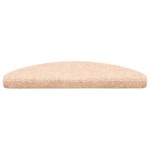 vidaXL Covorașe autoadezive pentru scări, 20 buc., 65x21x4 cm, crem, semirotunde, mari
