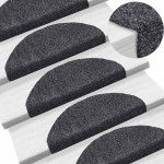 vidaXL Covorașe autoadezive pentru scări, 20 buc., 65x21x4 cm, gri închis, semirotunde, mari vidaXL Covorașe autoadezive pentru scări, 20 buc., 65x21x4 cm, gri închis, semirotunde, mari