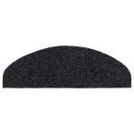 vidaXL Covorașe autoadezive pentru scări, 20 buc., 65x21x4 cm, negru, semirotunde, mari