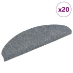 vidaXL Covorașe autoadezive pentru scări, 20 buc., 65x21x4 cm, gri deschis, semirotunde, mari vidaXL Covorașe autoadezive pentru scări, 20 buc., 65x21x4 cm, gri deschis, semirotunde, mari