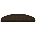 vidaXL Covorașe autoadezive pentru scări, 20 buc., 65x21x4 cm, maro, semirotunde, mari vidaXL Covorașe autoadezive pentru scări, 20 buc., 65x21x4 cm, maro, semirotunde, mari