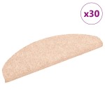 vidaXL Covorașe autoadezive pentru scări, 30 buc., 65x21x4 cm, crem, semirotunde, mari vidaXL Covorașe autoadezive pentru scări, 30 buc., 65x21x4 cm, crem, semirotunde, mari