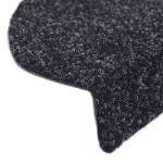 vidaXL Covorașe autoadezive pentru scări, 30 buc., 65x21x4 cm, negru, semirotunde, mari