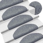 vidaXL Covorașe autoadezive pentru scări, 30 buc., 65x21x4 cm, gri deschis, semirotunde, mari vidaXL Covorașe autoadezive pentru scări, 30 buc., 65x21x4 cm, gri deschis, semirotunde, mari