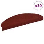vidaXL Covorașe pentru scări autoadezive, 30 buc., 65x21x4 cm, roșu bordeaux, semirotunde, mari vidaXL Covorașe pentru scări autoadezive, 30 buc., 65x21x4 cm, roșu bordeaux, semirotunde, mari