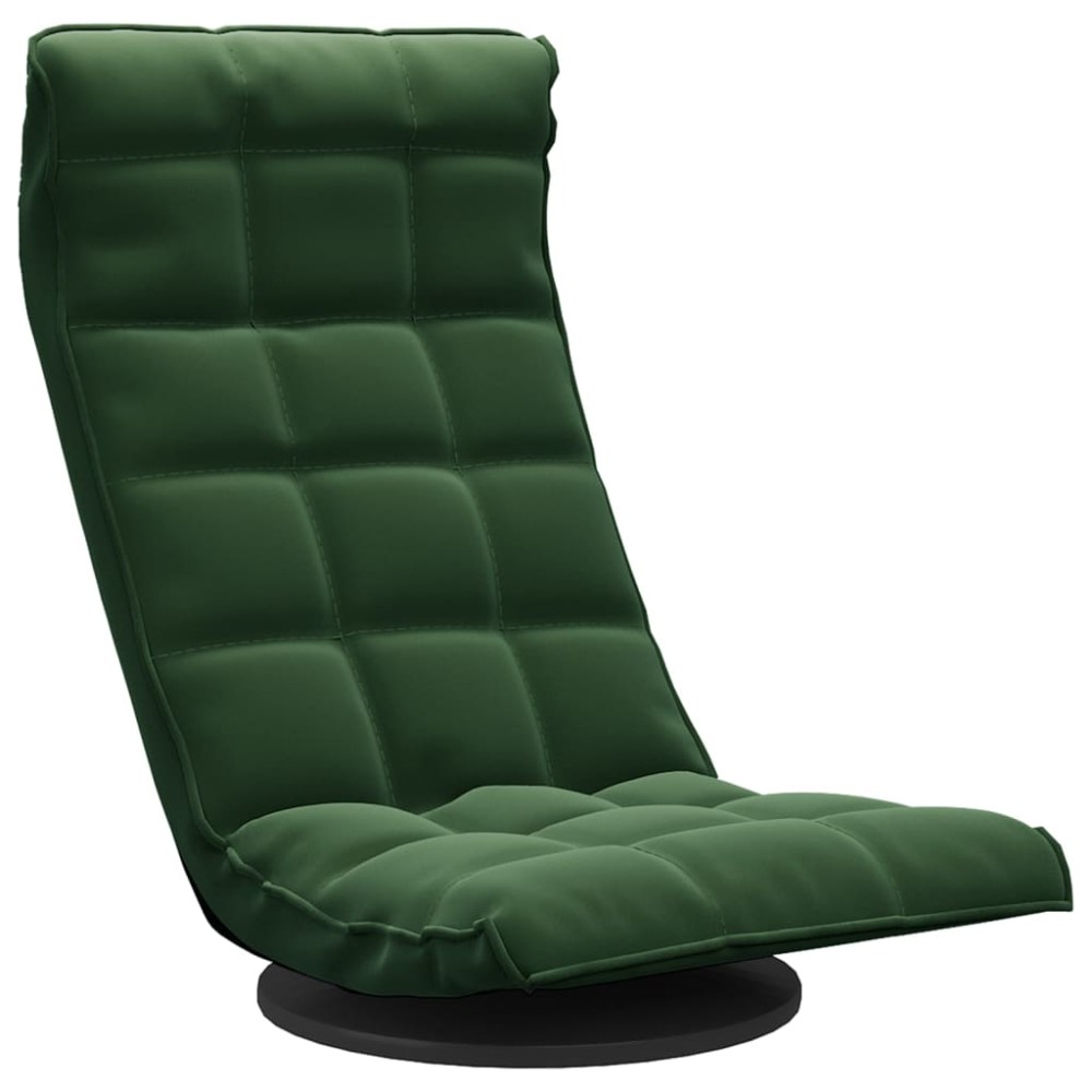 vidaXL Scaun de podea pivotant, verde închis, catifea