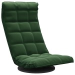 vidaXL Scaun de podea pivotant, verde închis, catifea vidaXL Scaun de podea pivotant, verde închis, catifea