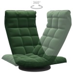 vidaXL Scaun de podea pivotant, verde închis, catifea vidaXL Scaun de podea pivotant, verde închis, catifea