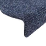 vidaXL Covorașe autoadezive pentru scări, 30 buc., 65x21x4 cm, albastru, semirotunde, mari