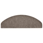 vidaXL Covorașe autoadezive pentru scări, 30 buc., 65x21x4 cm, bej, semirotunde, mari