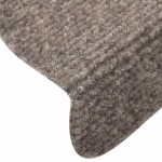 vidaXL Covorașe autoadezive pentru scări, 30 buc., 65x21x4 cm, bej, semirotunde, mari