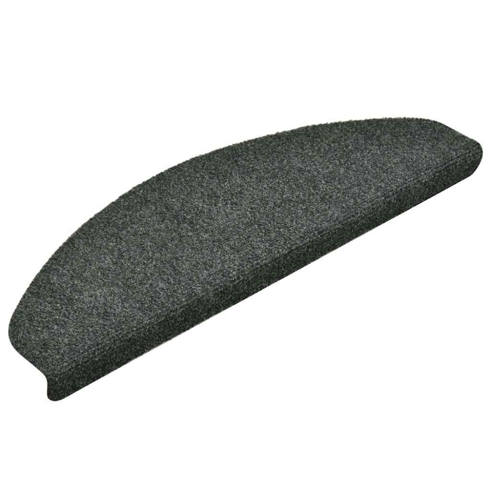 vidaXL Covorașe autoadezive pentru scări, 30 buc., 65x21x4 cm, verde, semirotunde, mari