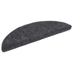 vidaXL Covorașe autoadezive pentru scări, 20 buc., 56x17x3 cm, gri închis, semirotunde vidaXL Covorașe autoadezive pentru scări, 20 buc., 56x17x3 cm, gri închis, semirotunde