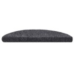vidaXL Covorașe autoadezive pentru scări, 20 buc., 56x17x3 cm, gri închis, semirotunde vidaXL Covorașe autoadezive pentru scări, 20 buc., 56x17x3 cm, gri închis, semirotunde