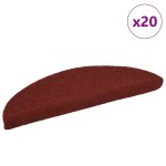 vidaXL Covorașe pentru scări autoadezive, 20 buc., 56x17x3 cm, roșu bordeaux, semirotunde vidaXL Covorașe pentru scări autoadezive, 20 buc., 56x17x3 cm, roșu bordeaux, semirotunde