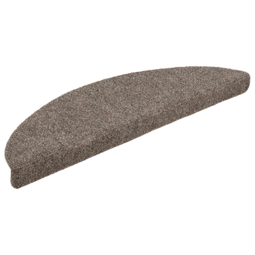 vidaXL Covorașe autoadezive pentru scări, 20 buc., 56x17x3 cm, bej, semirotunde