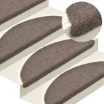 vidaXL Covorașe autoadezive pentru scări, 20 buc., 56x17x3 cm, bej, semirotunde vidaXL Covorașe autoadezive pentru scări, 20 buc., 56x17x3 cm, bej, semirotunde