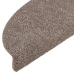 vidaXL Covorașe autoadezive pentru scări, 20 buc., 56x17x3 cm, bej, semirotunde vidaXL Covorașe autoadezive pentru scări, 20 buc., 56x17x3 cm, bej, semirotunde