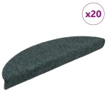 vidaXL Covorașe autoadezive pentru scări, 20 buc., 56x17x3 cm, semirotunde, verzi vidaXL Covorașe autoadezive pentru scări, 20 buc., 56x17x3 cm, semirotunde, verzi