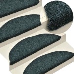 vidaXL Covorașe autoadezive pentru scări, 20 buc., 56x17x3 cm, semirotunde, verzi vidaXL Covorașe autoadezive pentru scări, 20 buc., 56x17x3 cm, semirotunde, verzi
