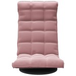 vidaXL Scaun de podea pivotant, roz, catifea vidaXL Scaun de podea pivotant, roz, catifea