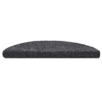 vidaXL Covorașe autoadezive pentru scări, 30 buc., 56x17x3 cm, gri închis, semirotunde vidaXL Covorașe autoadezive pentru scări, 30 buc., 56x17x3 cm, gri închis, semirotunde