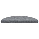 vidaXL Covorașe autoadezive pentru scări, 30 buc., 56x17x3 cm, gri deschis, semirotunde vidaXL Covorașe autoadezive pentru scări, 30 buc., 56x17x3 cm, gri deschis, semirotunde