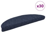 vidaXL Covorașe autoadezive pentru scări, 30 buc., 56x17x3 cm, semirotunde, albastre vidaXL Covorașe autoadezive pentru scări, 30 buc., 56x17x3 cm, semirotunde, albastre