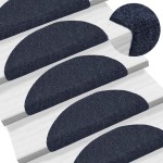 vidaXL Covorașe autoadezive pentru scări, 30 buc., 56x17x3 cm, semirotunde, albastre vidaXL Covorașe autoadezive pentru scări, 30 buc., 56x17x3 cm, semirotunde, albastre