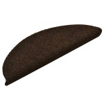 vidaXL Covorașe autoadezive pentru scări, 30 buc., 56x17x3 cm, maro închis, semirotunde vidaXL Covorașe autoadezive pentru scări, 30 buc., 56x17x3 cm, maro închis, semirotunde