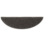 vidaXL Covorașe pentru scări autoadezive, 30 buc., 56x17x3 cm, antracit, semirotunde