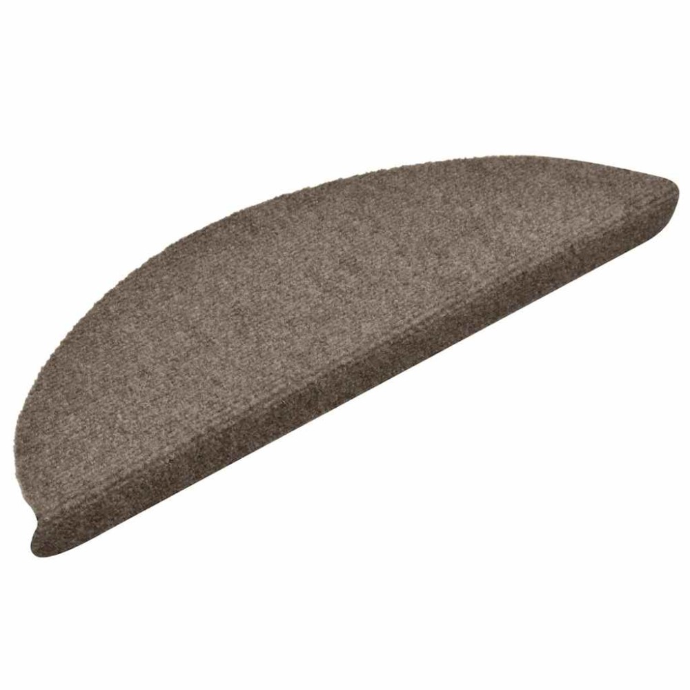 vidaXL Covorașe autoadezive pentru scări, 30 buc., 56x17x3 cm, bej, semirotunde