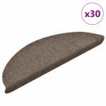 vidaXL Covorașe autoadezive pentru scări, 30 buc., 56x17x3 cm, bej, semirotunde vidaXL Covorașe autoadezive pentru scări, 30 buc., 56x17x3 cm, bej, semirotunde