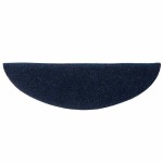 vidaXL Covorașe autoadezive pentru scări, 30 buc., 56x17x3 cm, semirotunde, bleumarin