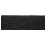 vidaXL Covorașe scări autoadezive, 30 buc., 65x21x4 cm, margini dreptunghiulare negre vidaXL Covorașe scări autoadezive, 30 buc., 65x21x4 cm, margini dreptunghiulare negre