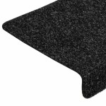 vidaXL Covorașe scări autoadezive, 30 buc., 65x21x4 cm, margini dreptunghiulare negre vidaXL Covorașe scări autoadezive, 30 buc., 65x21x4 cm, margini dreptunghiulare negre