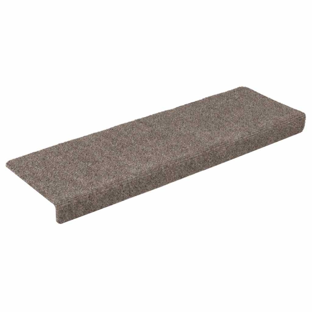 vidaXL Covorașe autoadezive pentru scări, 30 buc., 65x21x4 cm, bej, cu margini dreptunghiulare