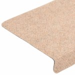 vidaXL Covorașe autoadezive pentru scări, 20 buc., 65x21x4 cm, margini dreptunghiulare, crem vidaXL Covorașe autoadezive pentru scări, 20 buc., 65x21x4 cm, margini dreptunghiulare, crem