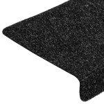 vidaXL Covorașe scări autoadezive, 20 buc., 65x21x4 cm, margini dreptunghiulare, negre vidaXL Covorașe scări autoadezive, 20 buc., 65x21x4 cm, margini dreptunghiulare, negre