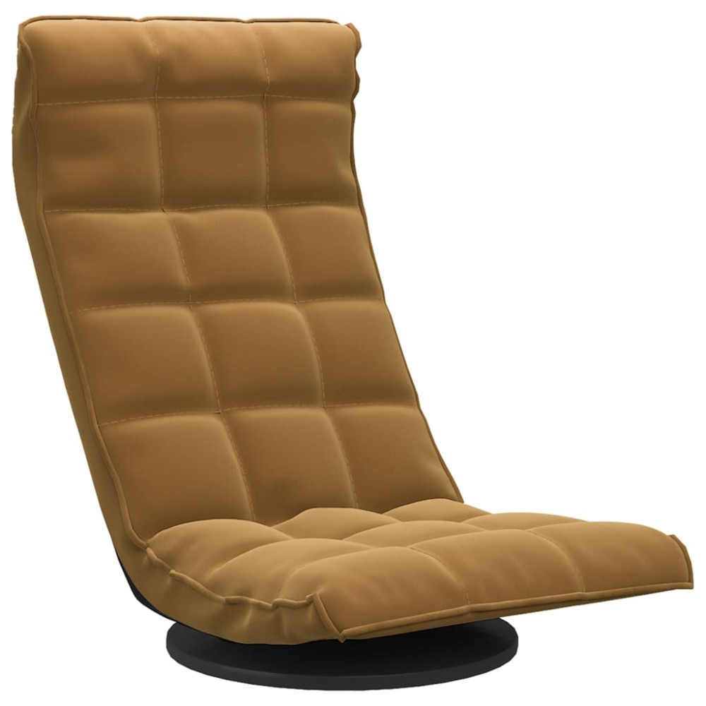 vidaXL Scaun de podea pivotant, negru, catifea