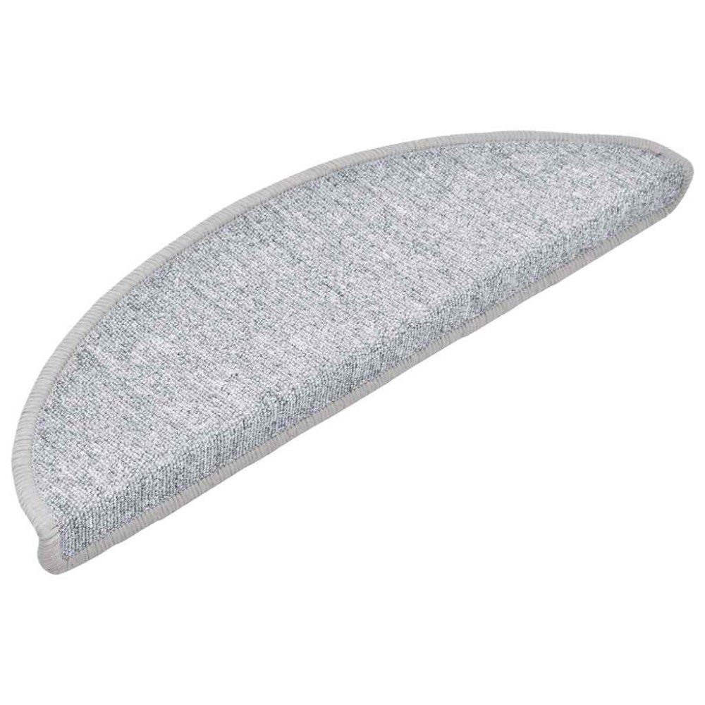 vidaXL Covorașe scară 30 buc gri deschis 56x17x3 cm