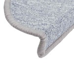 vidaXL Covorașe pentru scări, 30 buc., 56x17x3 cm, gri deschis, semirotunde