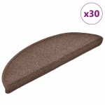 vidaXL Covorașe scări, 30 buc., 56x17x3 cm, maro cafea, semirotunde vidaXL Covorașe scări, 30 buc., 56x17x3 cm, maro cafea, semirotunde