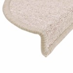 vidaXL Covorașe scări, 30 buc., 56x17x3 cm, semirotunde, gri taupe