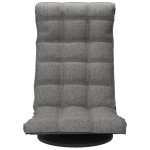 vidaXL Scaun de podea pivotant, gri deschis, material textil vidaXL Scaun de podea pivotant, gri deschis, material textil