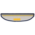 vidaXL Covorașe pentru scări, 30 buc., 56x17x3 cm, semirotunde, albastre