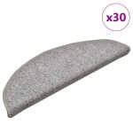 vidaXL Covorașe pentru scări, 30 buc., 56x17x3 cm, gri deschis, semirotunde vidaXL Covorașe pentru scări, 30 buc., 56x17x3 cm, gri deschis, semirotunde