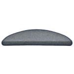 vidaXL Covorașe pentru scări, 30 buc., 56x17x3 cm, gri deschis și albastru, semirotunde