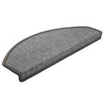 vidaXL Covorașe pentru scări, 30 buc., 65x24x4 cm, gri închis, semirotunde, mari