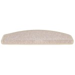 vidaXL Covorașe pentru scări, 30 buc., 65x24x4 cm, semirotunde, maro taupe, mari